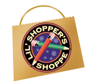Little Shopper's Shoppe logo on a shopping bag