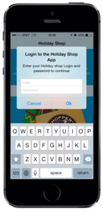 Lil Shoppers Shop Register App Login Prompt