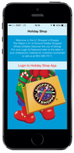 Lil Shoppers Shop Register App Login Screen