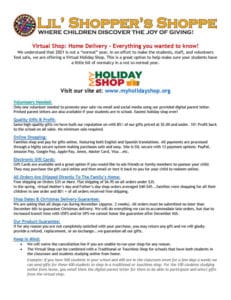 Virtual Shop Instruction Sheet