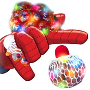 spider-web blinking bubble ball