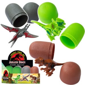 jurassic dino figural puzzles (3 asst.)