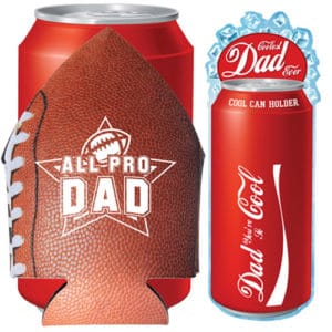 all pro dad football neoprene koozie