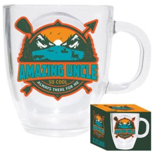 amazing uncle glass mug