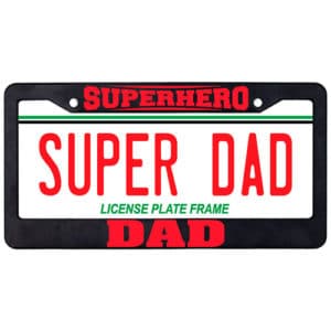 super dad license plate frame