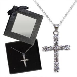 crystal cross necklace
