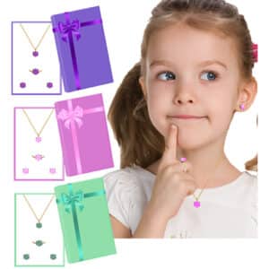 TIFFANY SOLITAIRE JEWELRY SET (3 ASST.)