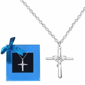 SILVER CROSS NECKLACE