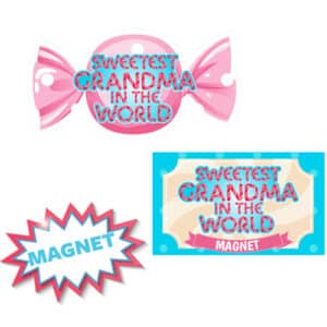 SWEETEST GRANDMA 2D MAGNET