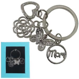 MOM CHARM KEYCHAIN