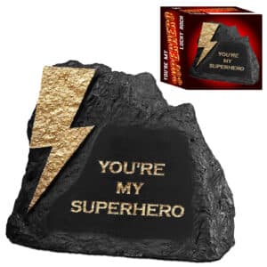 YOU'RE MY SUPERHERO LUCKY ROCK