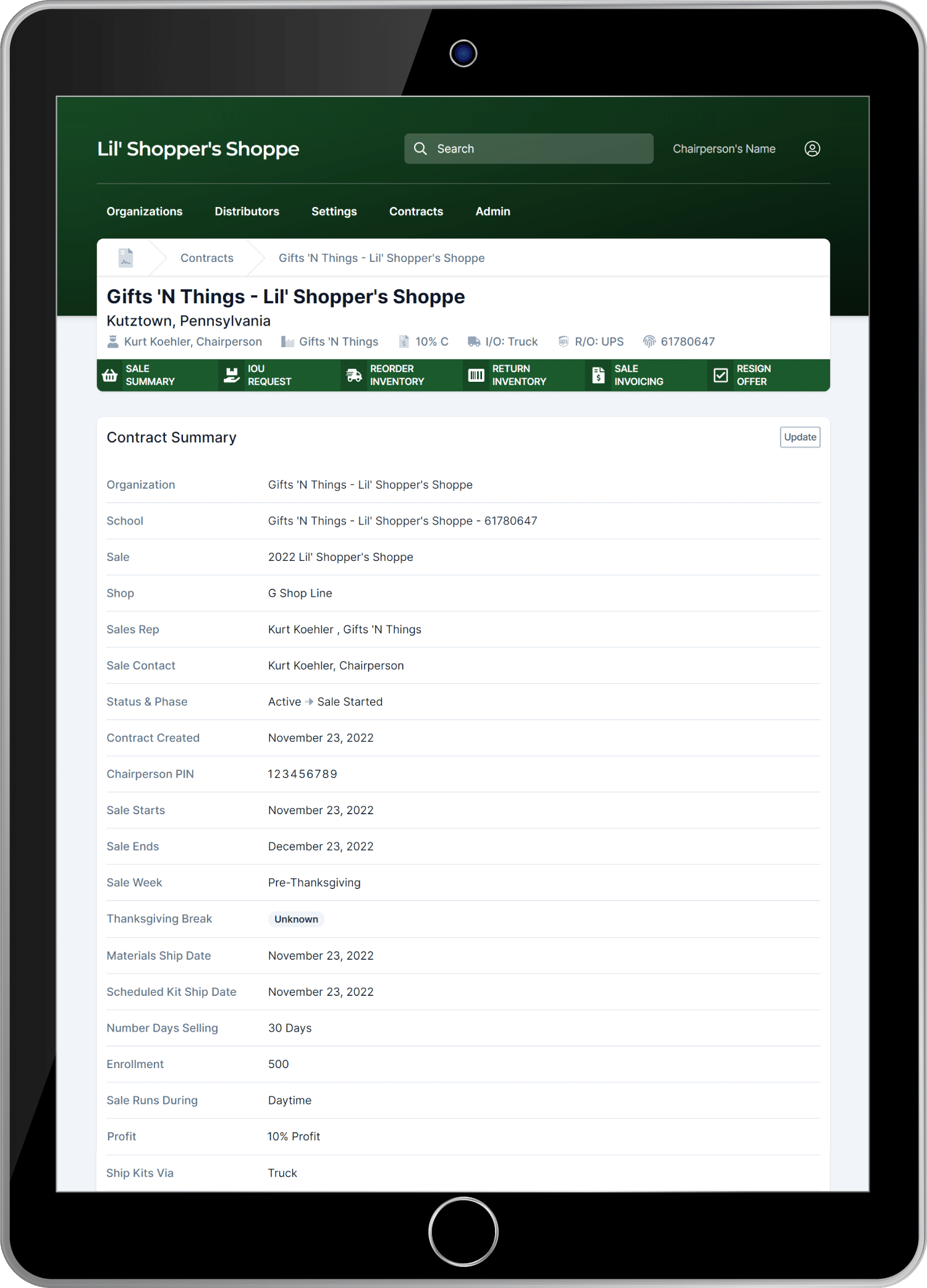 Invoicing Daily Cash Sheet No Count Invoice Sample