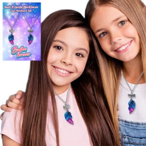 BEST FRIENDS CRYSTAL HEART NECKLACE