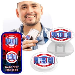 SUPER DAD PHONE POP-UP HOLDER