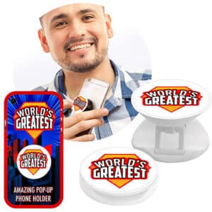 SUPERHERO PHONE POP-UP HOLDER