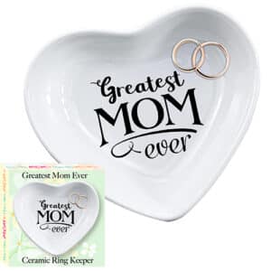 GREATEST MOM EVER CERAMIC RING KEEPER