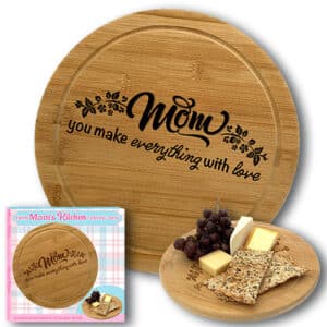 MOM WOOD CHEESE BOARD