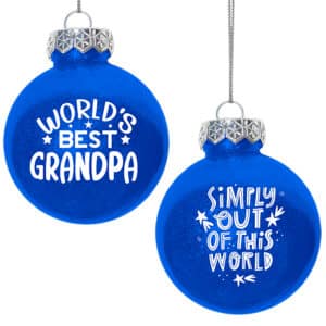 WORLD'S BEST GRANDPA ORNAMENT