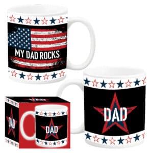 MY DAD ROCKS CERAMIC MUG