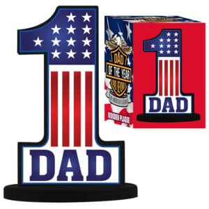 DAD OF THE YEAR WOOD PLAQUE