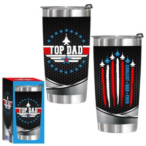TOP DAD TRAVEL TUMBLER