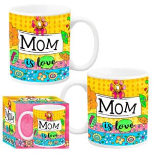 MOM FLORAL CERAMIC MUG