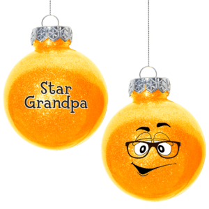 STAR GRANDPA GLITTER ORNAMENT