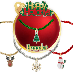 HOLIDAY CHARM BEAD BRACELET