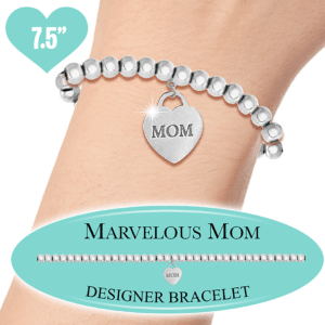 MOM HEART CHARM BRACELET