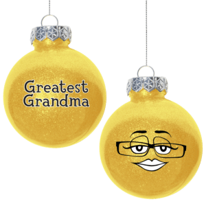 GREATEST GRANDMA GLITTER ORNAMENT